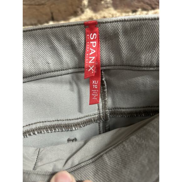 Spanx Gray Skinny Ankle Length Stretch Pull On Jean Jegging XL - Picture 7 of 7